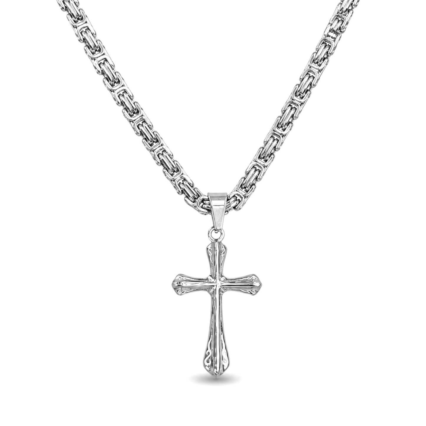 Zawieszka Grace Cross Białe Złoto