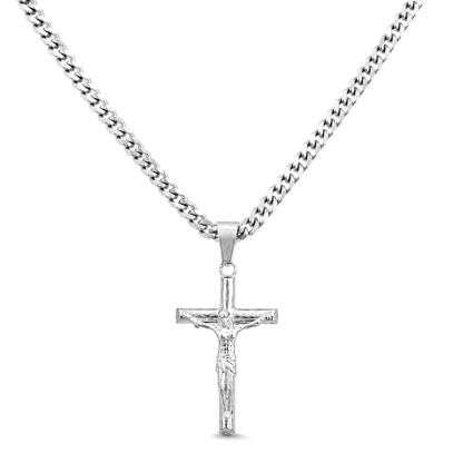 Zawieszka Crucifix Białe Złoto