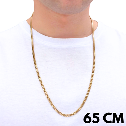 Łańcuch Cuban Złoty - 4mm