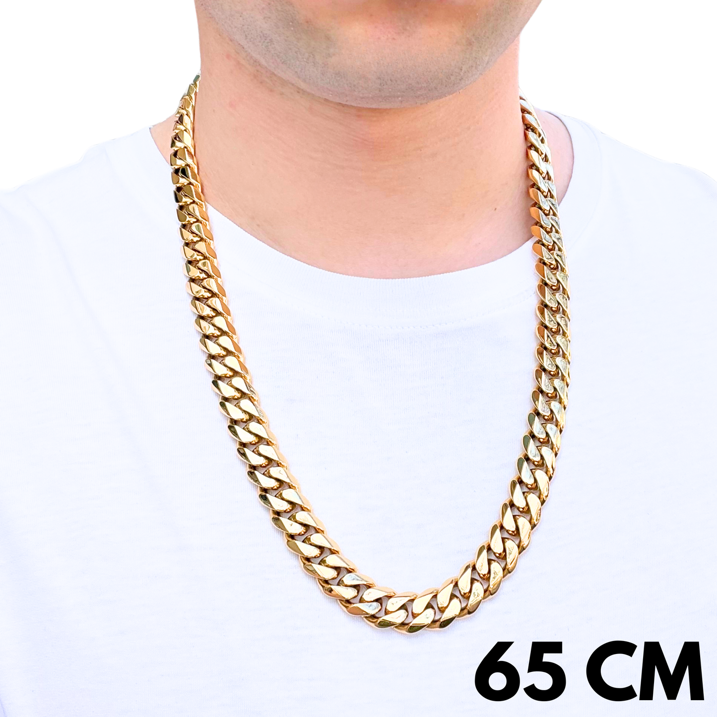 Łańcuch Cuban Złoty - 14mm