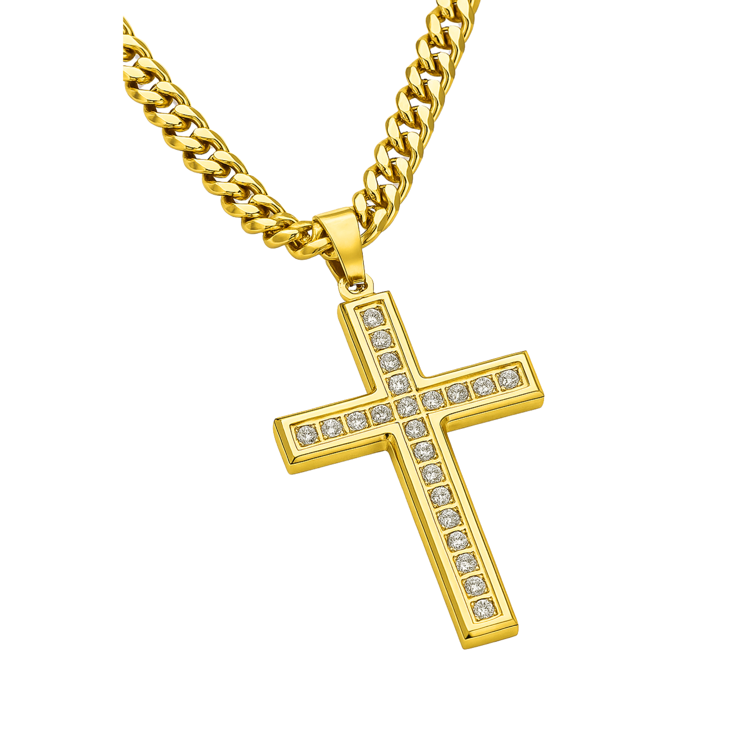 Zawieszka Elegant Cross Złota