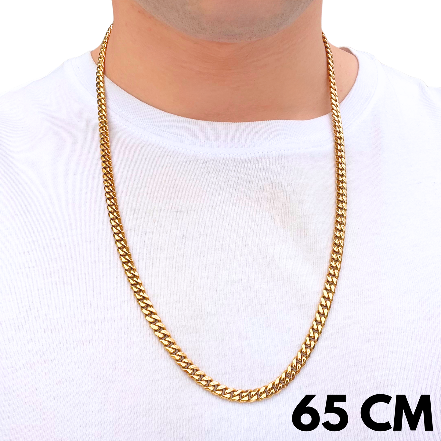 Łańcuch Cuban Złoty - 6mm