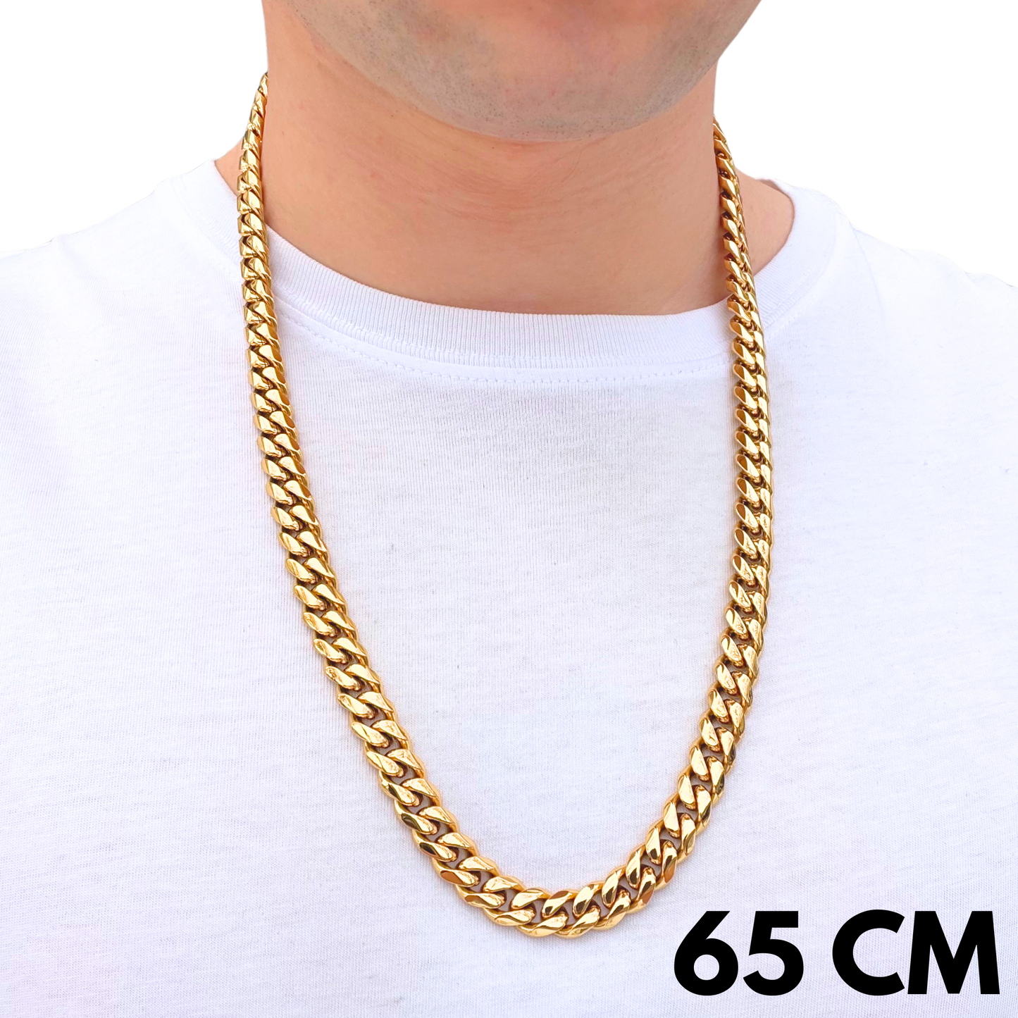 Łańcuch Cuban Złoty - 10mm