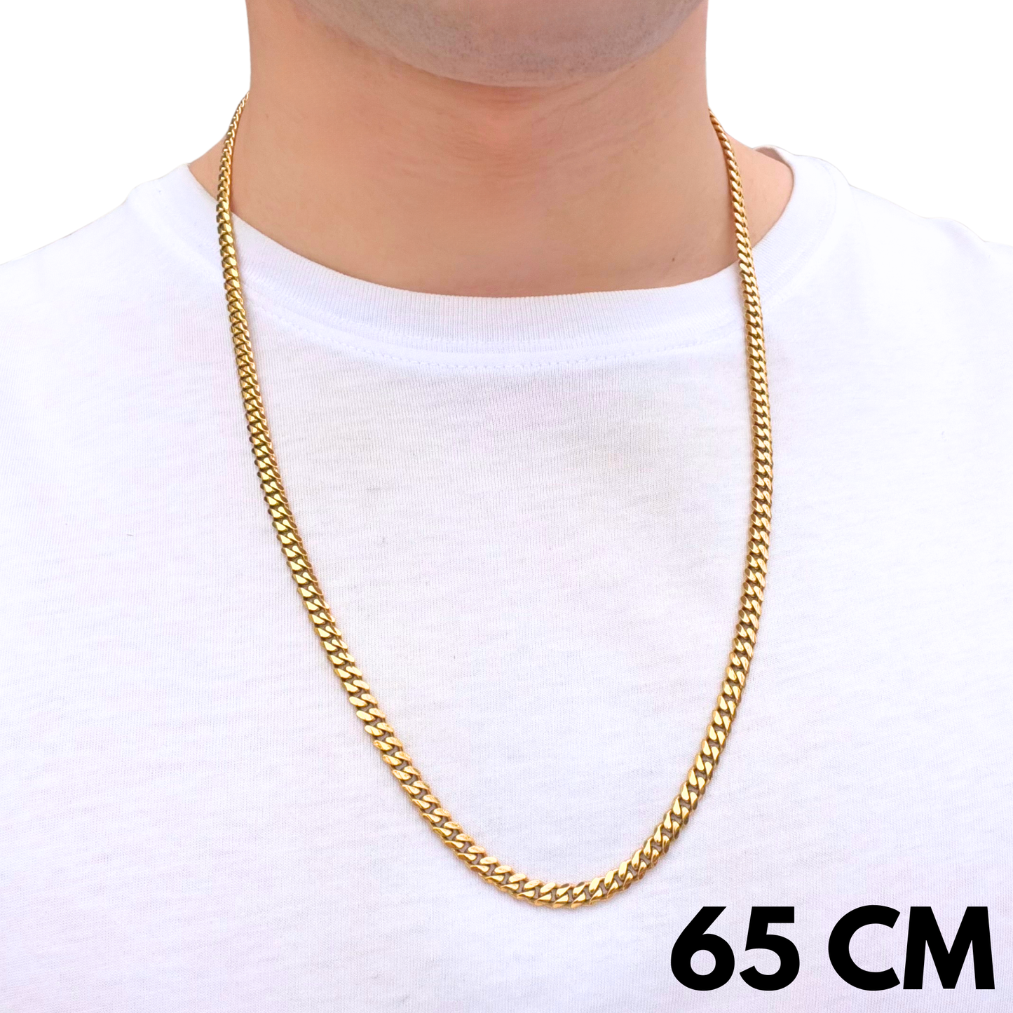 Łańcuch Cuban Złoty - 5mm