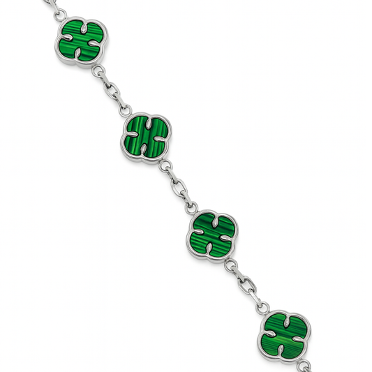 Bransoletka Koniczyna Damska Zielona