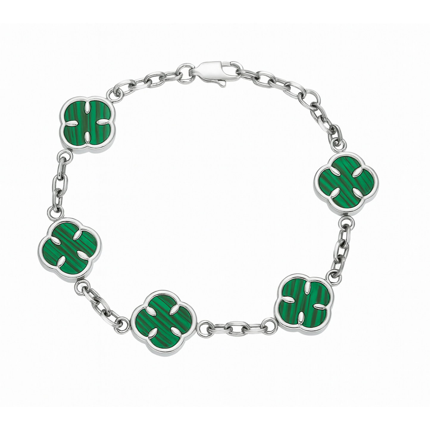 Bransoletka Koniczyna Damska Zielona