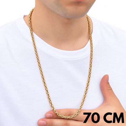Łańcuch Królewski Złoty - 4mm