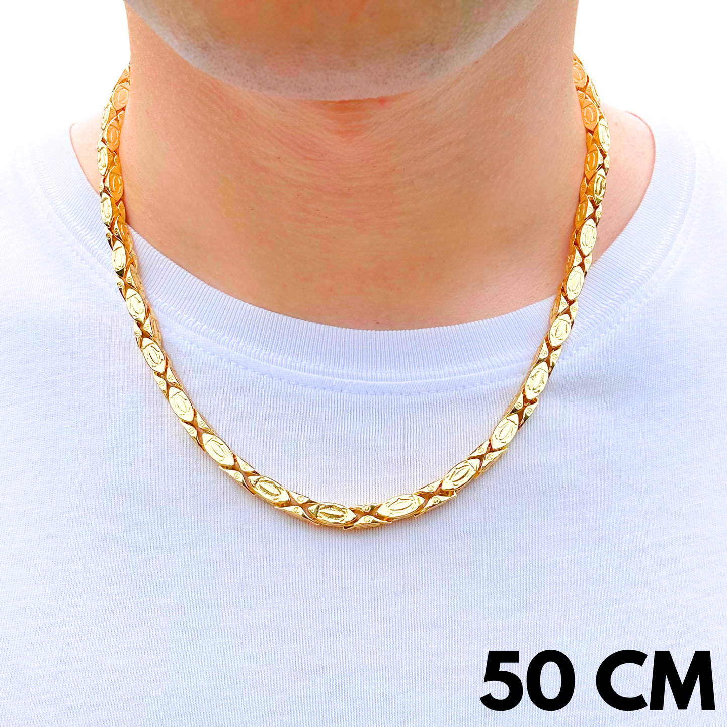 Łańcuch Cartier Złoty - 5 mm