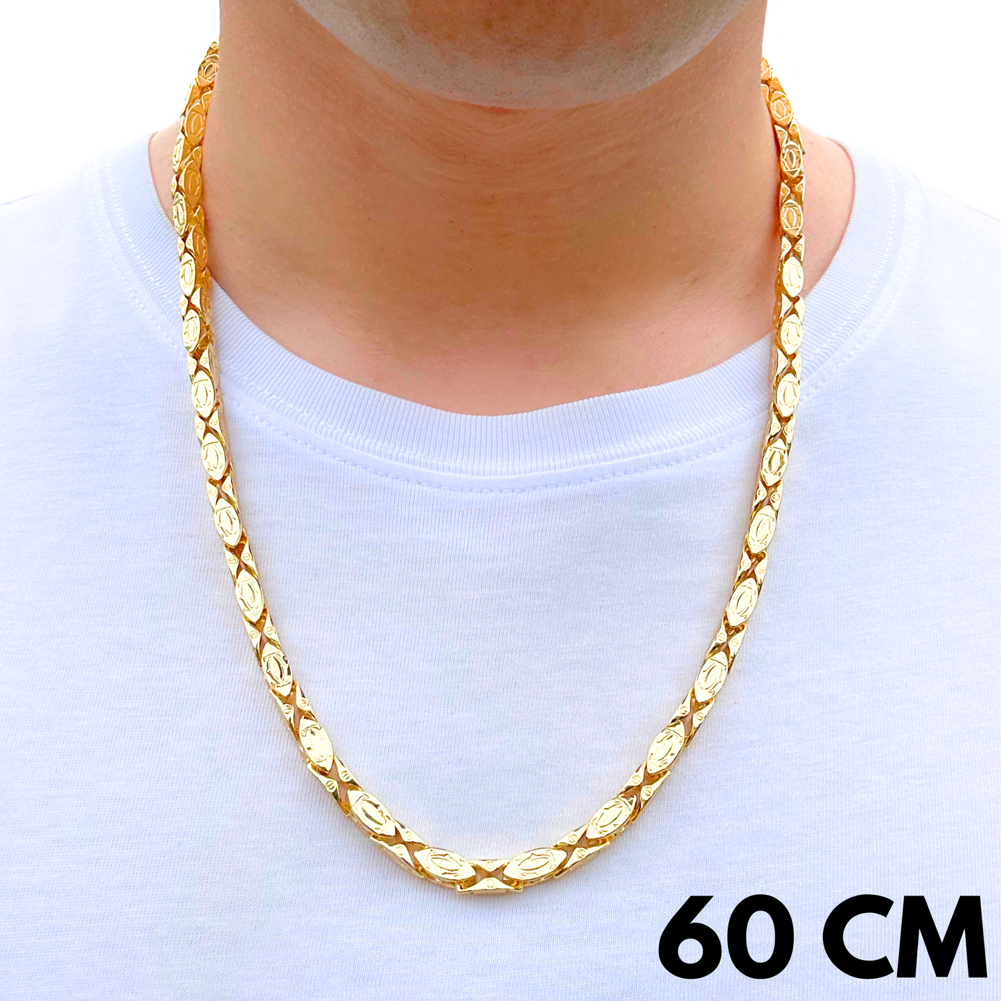 Łańcuch Cartier Złoty - 5 mm