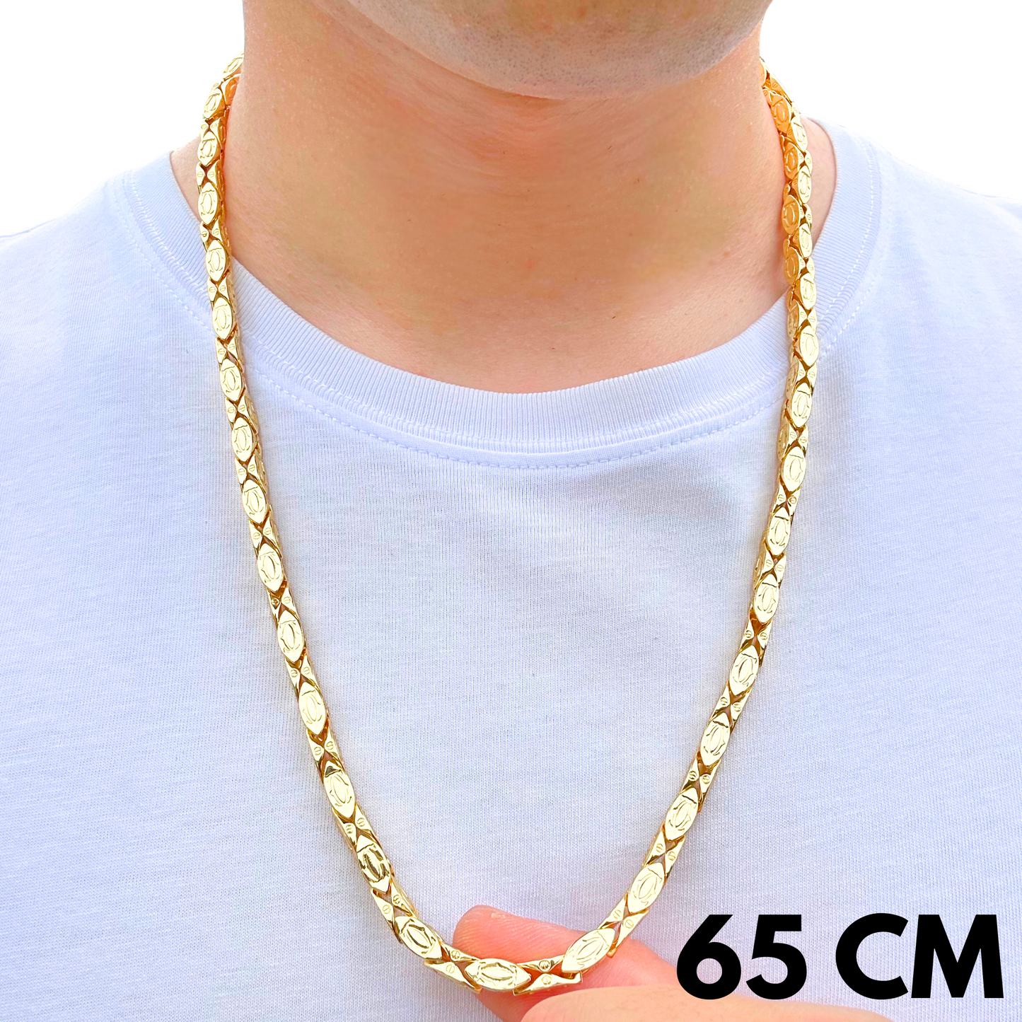 Łańcuch Cartier Złoty - 5 mm