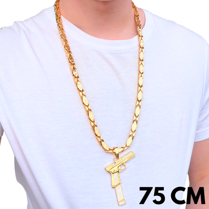 ZESTAW - Magnacki 7 mm Złoty + Zawieszka Glock Złota