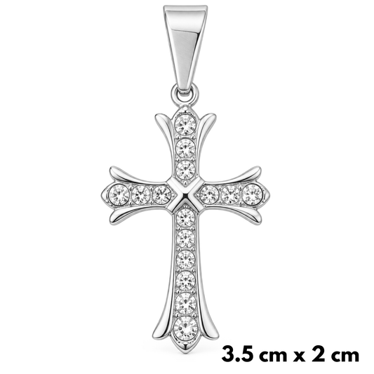Zawieszka Grand Cross Białe Złoto
