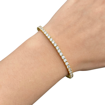 Bransoletka Tennis S925 Złota Damska - 3mm