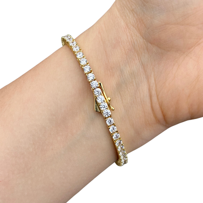 Bransoletka Tennis S925 Złota Damska - 3mm