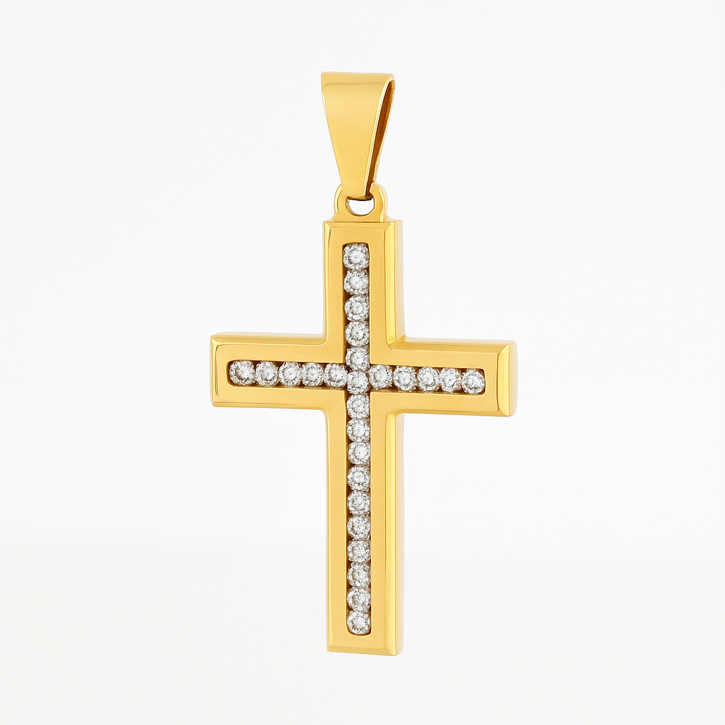 Elegant Cross Pendant Gold