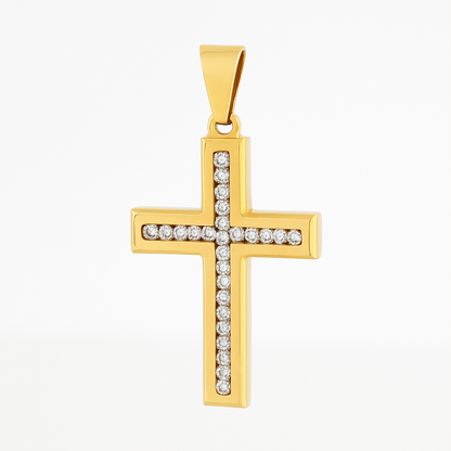 Elegant Cross Pendant Gold