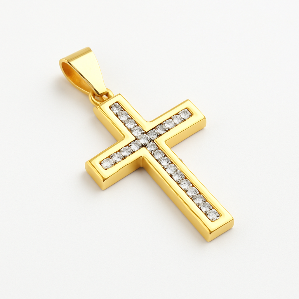 Elegant Cross Pendant Gold