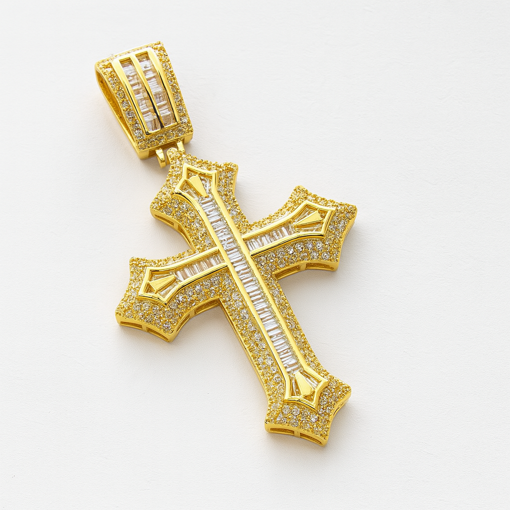 Classic Cross Pendant Gold