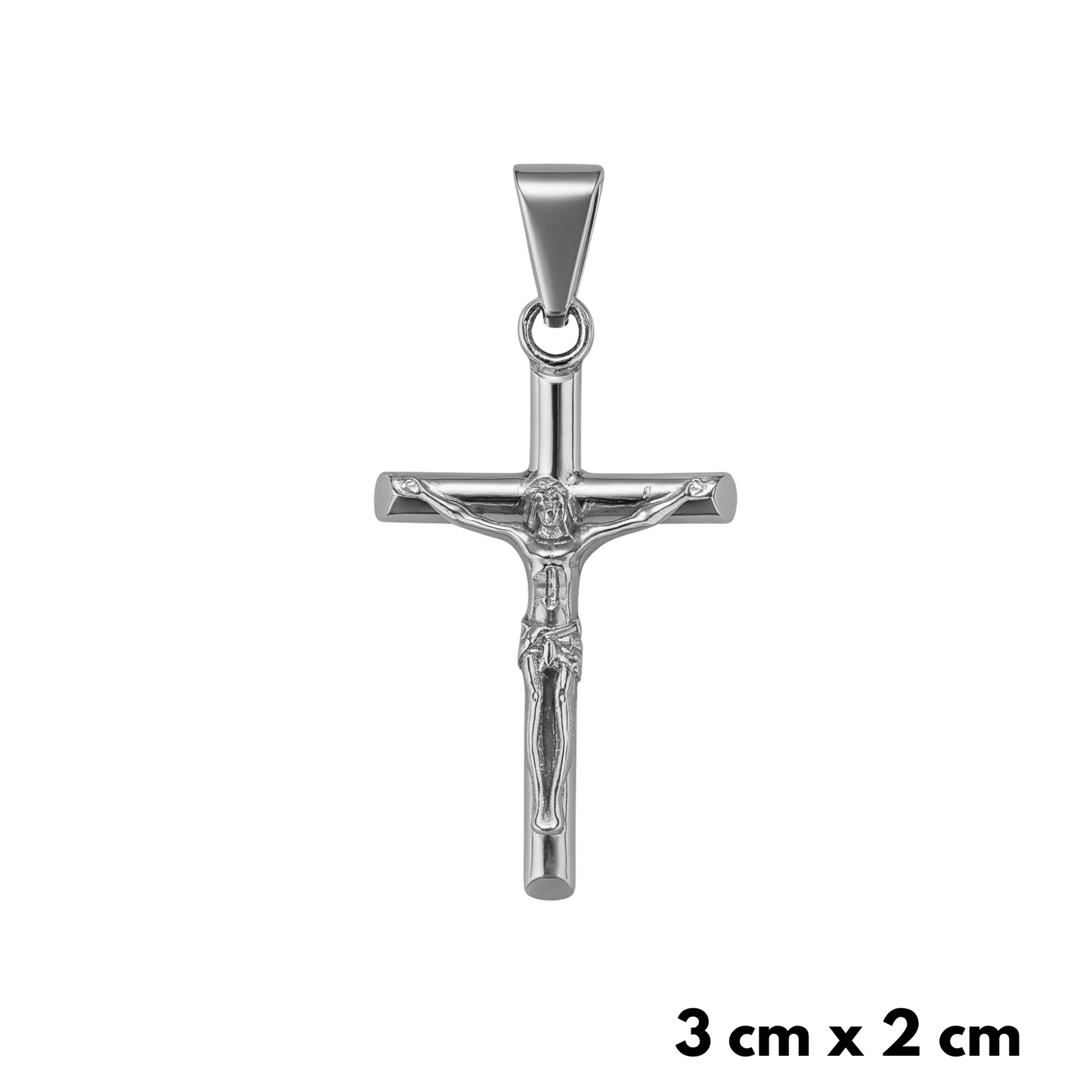 ZESTAW - Cuban 4mm + Zawieszka Crucifix