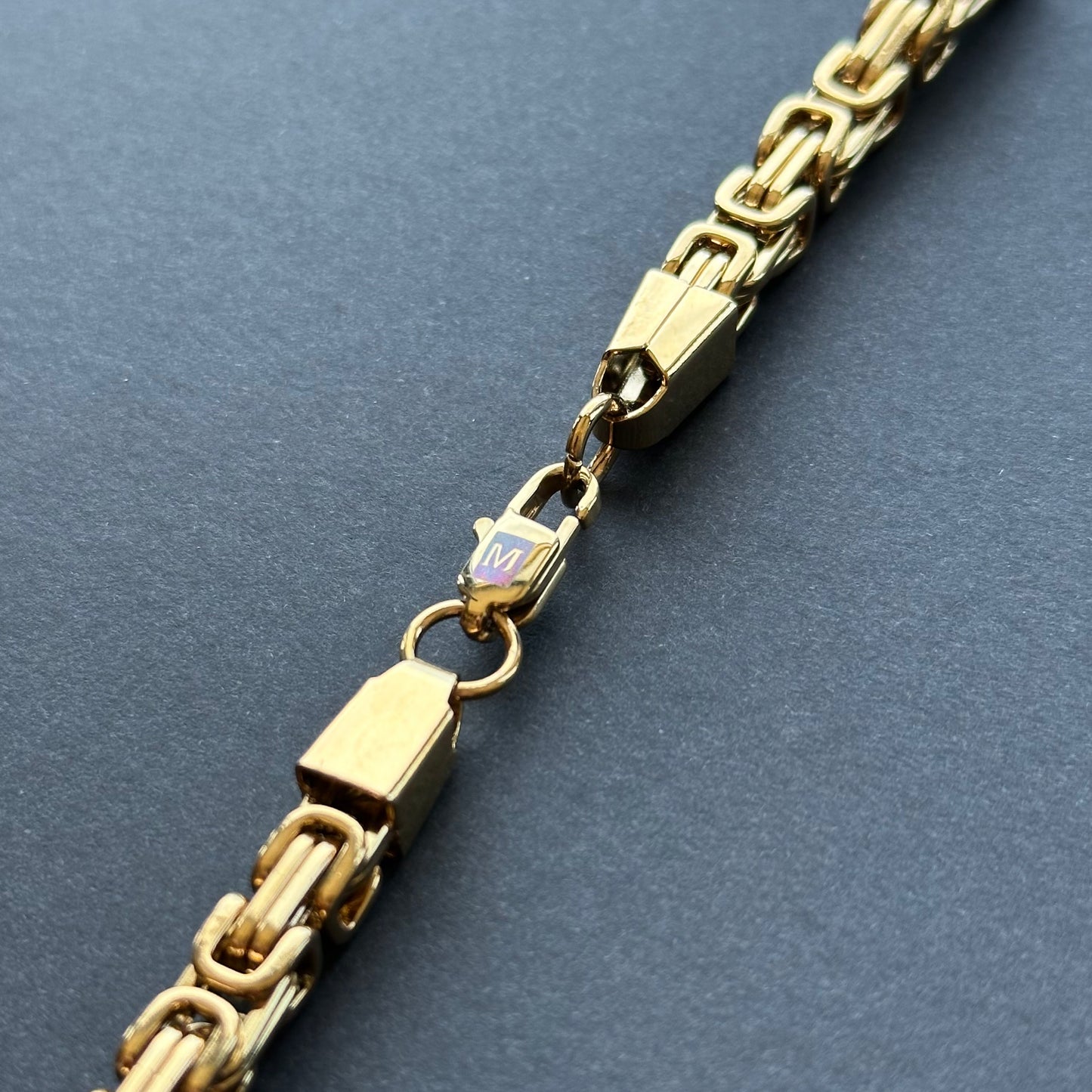 Łańcuch Królewski Złoty - 4mm