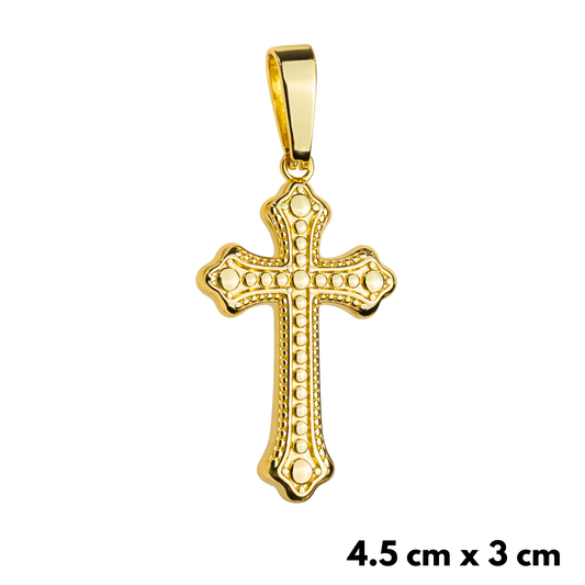 Zawieszka Bubble Cross Złota