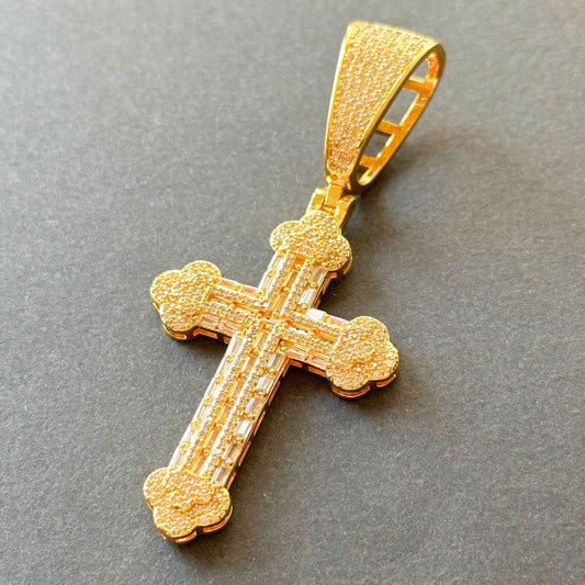 Zawieszka Vintage Cross Złota