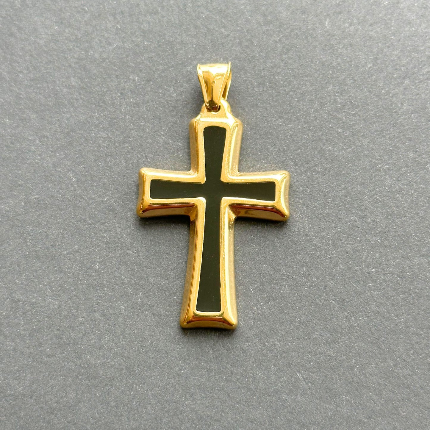 Zawieszka Black Cross Złota