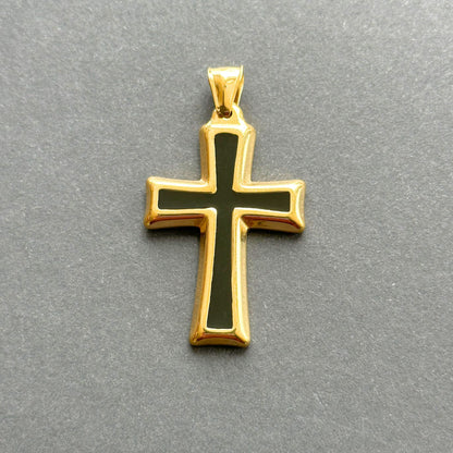 Zawieszka Black Cross Złota
