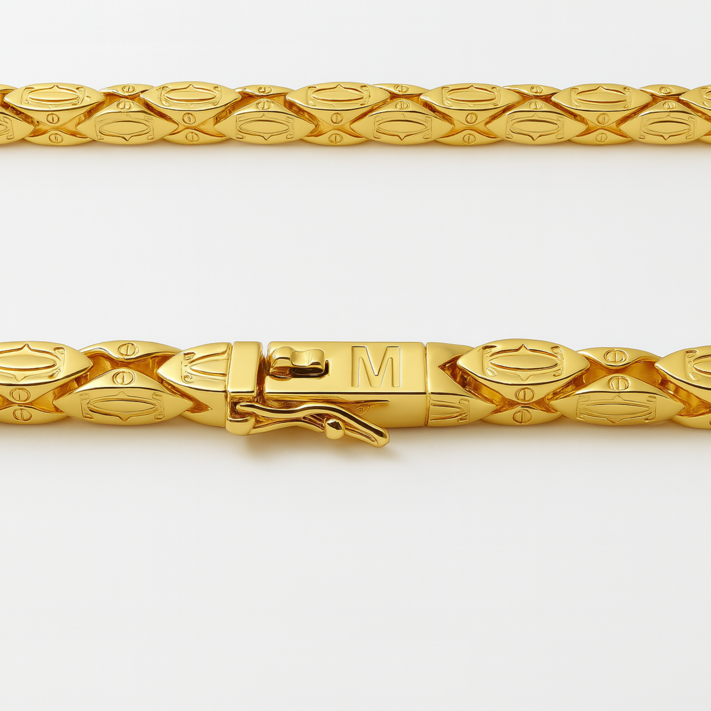 Łańcuch Cartier Złoty - 5 mm
