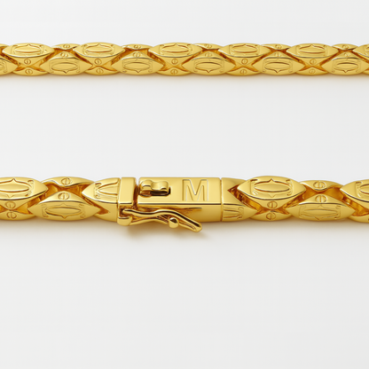 Łańcuch Cartier Złoty - 5 mm