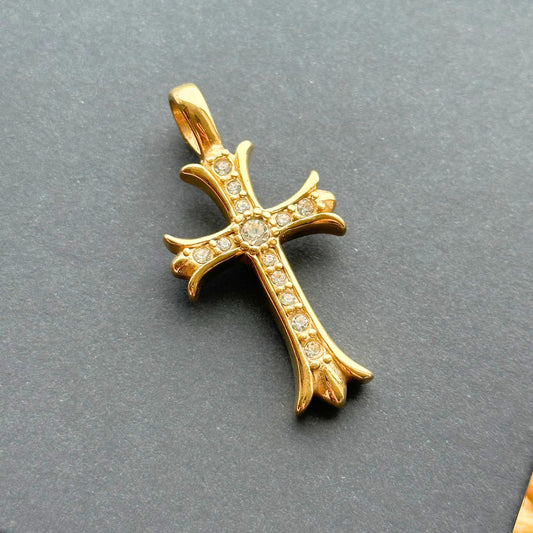 Zawieszka Medieval Cross Złota
