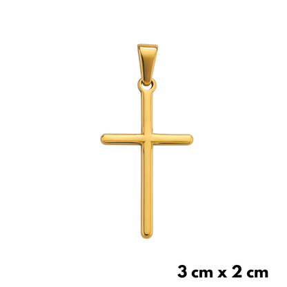 Zawieszka Simple Cross Złota