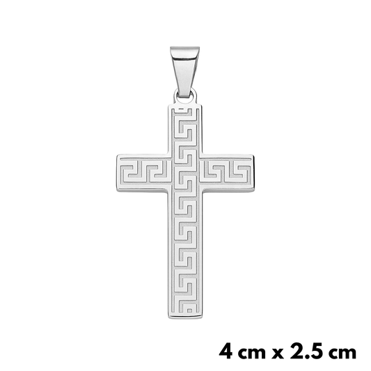 Zawieszka Ancient Cross Białe Złoto