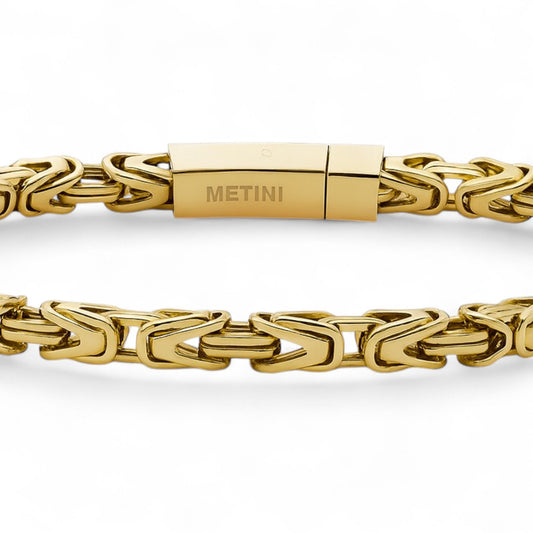 ZESTAW - Cesarski Złoty 6mm + Zawieszka Royal Cross Złota
