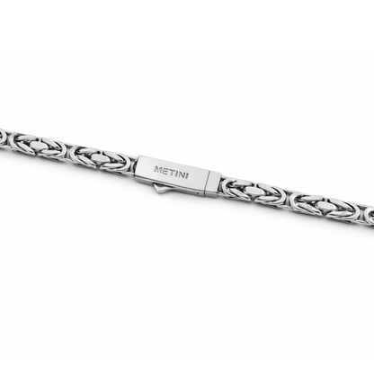 Łańcuch Cesarski Białe Złoto - 4mm