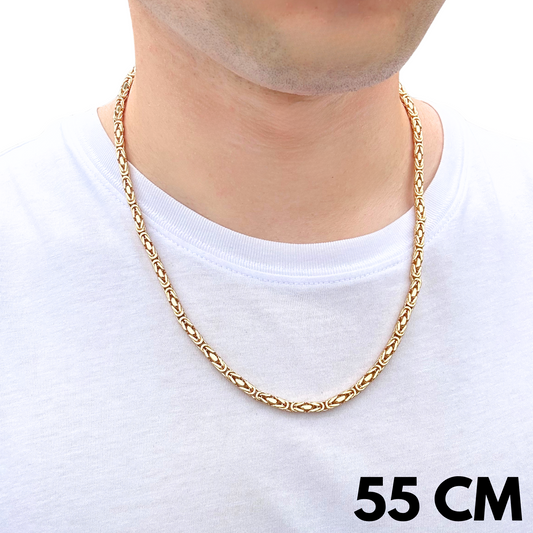 Łańcuch Cesarski Złoty - 4mm