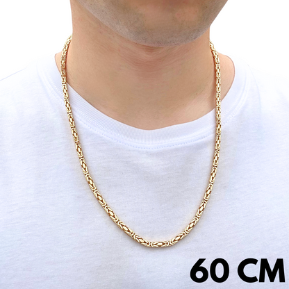 Łańcuch Cesarski Złoty - 4mm