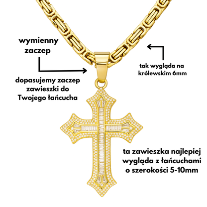 Zawieszka Classic Cross Złota