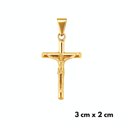 Crucifix Pendant Gold