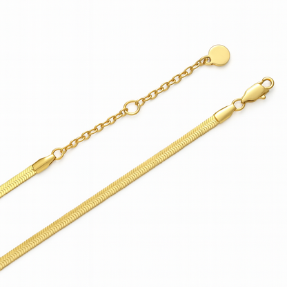 Łańcuszek Żmijka Złoty Damski - 3mm