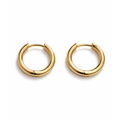 Kolczyki Classic Hoop S925 Złote Damskie