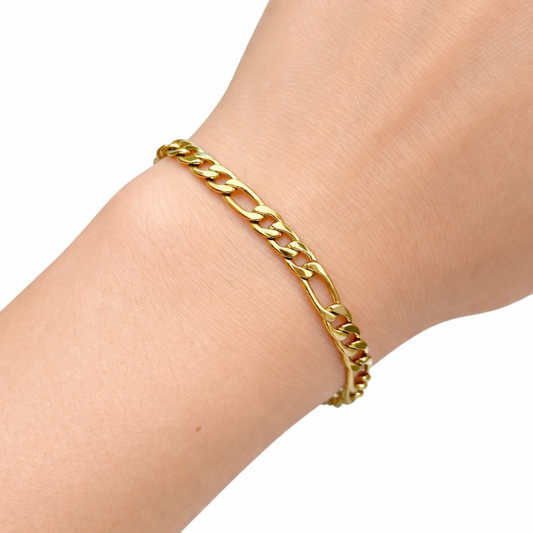 Bransoletka Figaro Złota Damska - 5mm