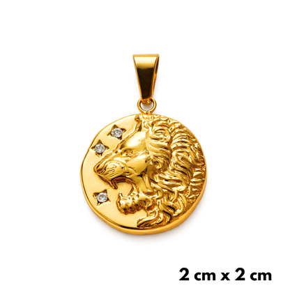 Zawieszka Lew Medalik Złota