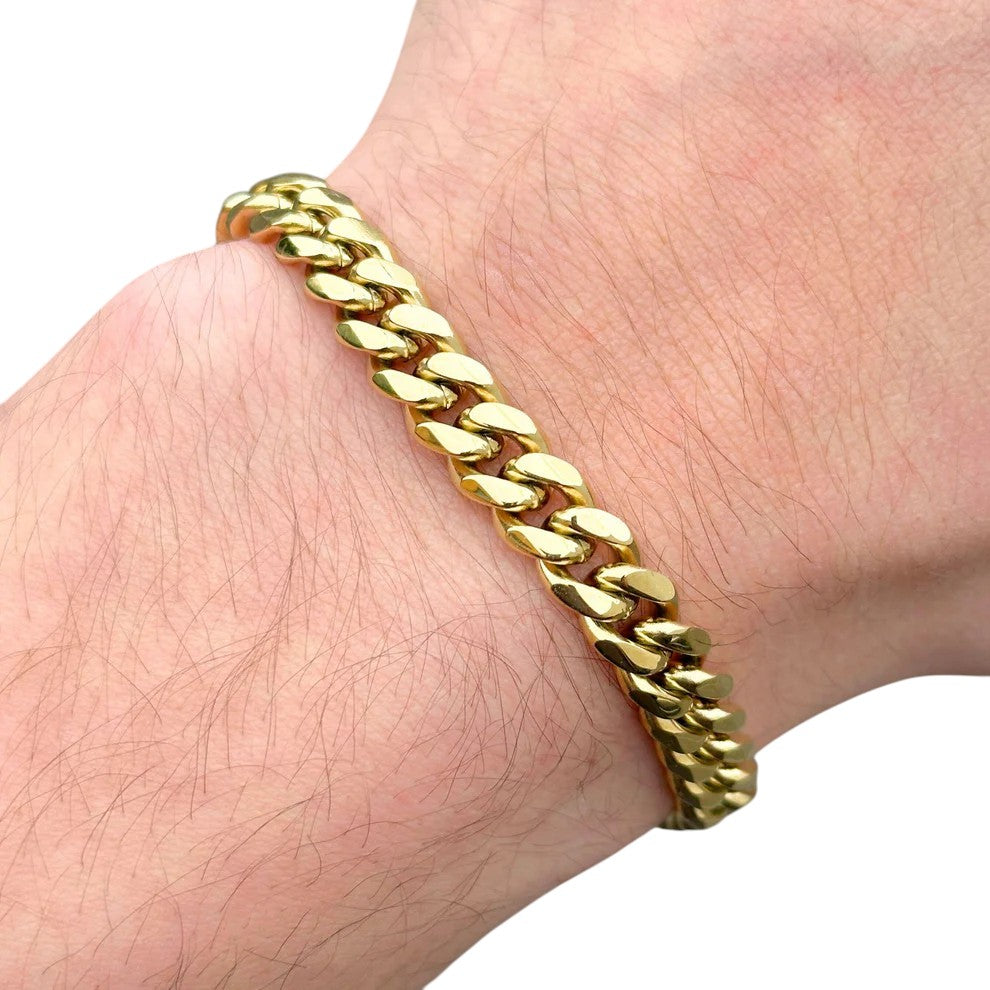 Cuban Gold Bracelet - 8 mm