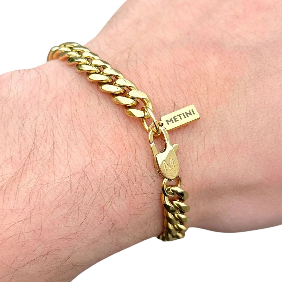 Cuban Gold Bracelet - 8 mm