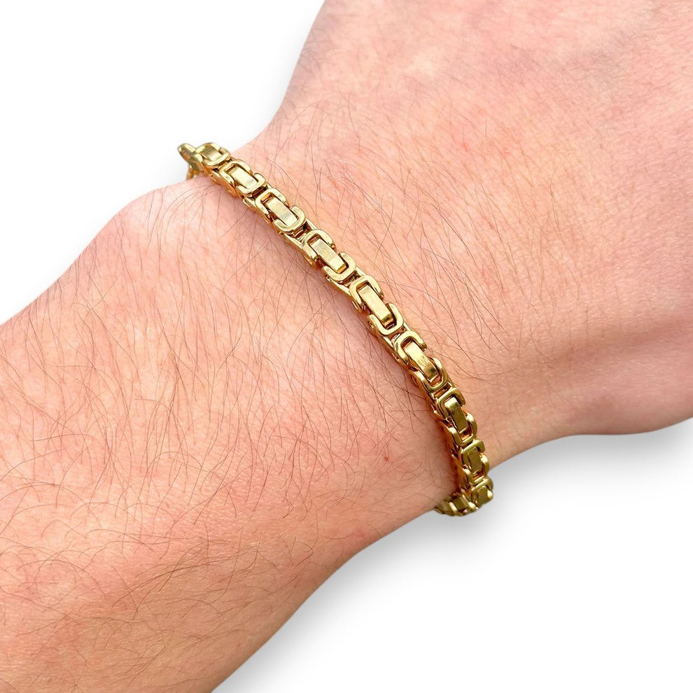 Byzantine Gold Bracelet - 4mm