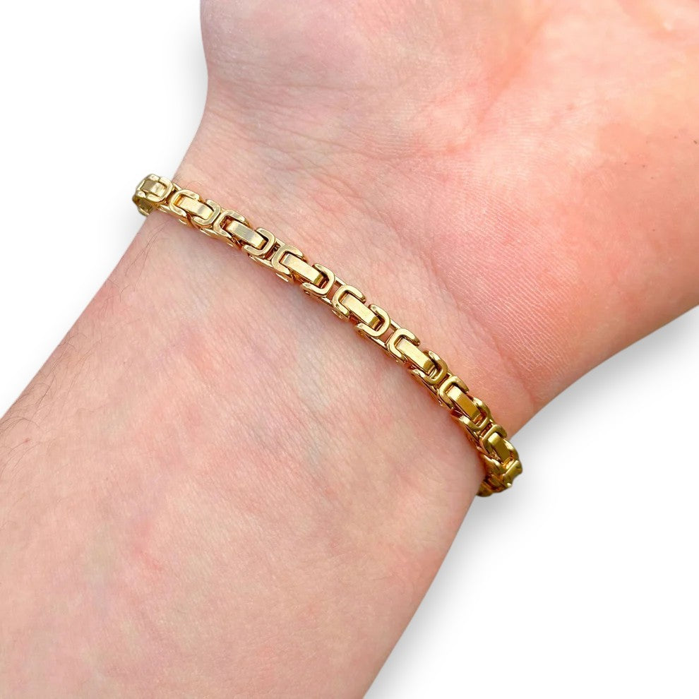 Byzantine Gold Bracelet - 4mm