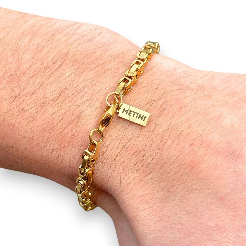Byzantine Gold Bracelet - 4mm