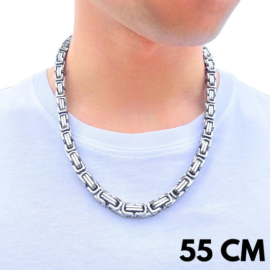 Łańcuch Królewski Białe Złoto - 8 mm