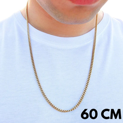 Łańcuch Cuban Złoty - 4mm